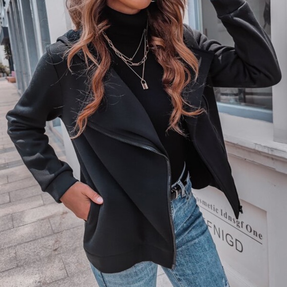 Redwood Minimalist Zipper Hoodie Pocket Jacket Shacket - Picture 2 of 9